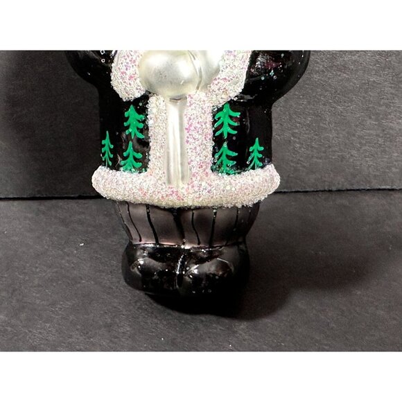 Christopher Radko Santa Claus Ornament Elfin Evening Black Coat with Tree‎ - Picture 7 of 16
